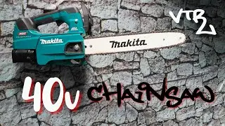 40v Makita Chainsaw Review UC004G Top Handle Arborists Chainsaw 🤐