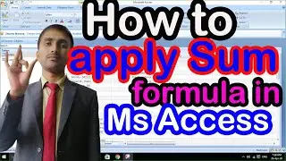 how to apply formula on ms access ms access me formula lagana In Hindi & English
