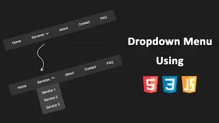 Create a Simple Dropdown Menu with HTML, CSS & JavaScript | Interactive Navbar Tutorial