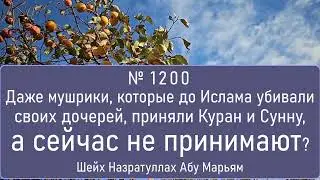 Даже мушрики, которые до Ислама убивали своих дочерей, приняли Куран и Сунну, а сейчас не принимают?
