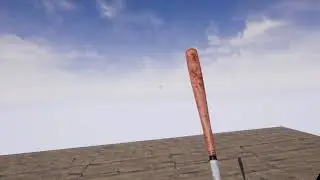Trying Bloody Baseball Bat in a Unreal Engine VR setup.