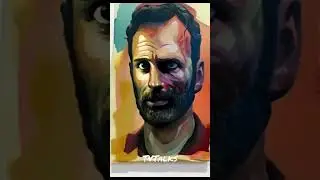 Rick Grimes Digital Fan Art: A Tribute to The Walking Dead's Iconic Character #twd #rickgrimes #art
