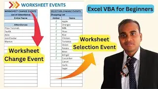 Worksheet Events in Excel VBA for Beginners (worksheet change event vba)