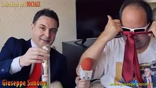 Andrea Dipr&egrave; intervista Giuseppe Simone dalla suite dell' Hotel President.