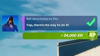 Easy Method to Complete Set Structures on Fire (10) - Fortnite Week 4 Epic Quests