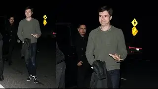 Actor Topher Grace attends Jennifer Klein's holiday party in Los Angeles!