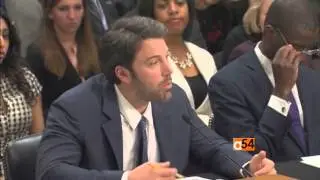 Actor Ben Affleck Tesifies on the DRC Violence