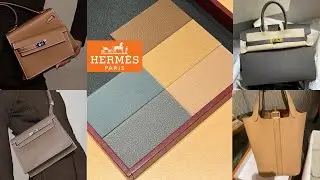 HERMES FALL/WINTER 2022 NEW HANDBAGS & RTW | 2022 NEW NEUTRAL COLORS: 0L GRIS MEYER & 0M CHAI🧋