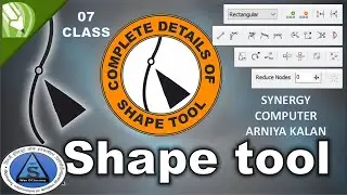 Shape Tool With all Option |Freehand pick tool, free transform |class 07| CoreDraw Tutorial in Hindi