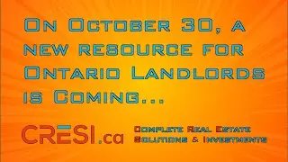 Why Ontario Landlords NEED the CRESI Ontario Landlord Series Podcast