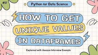 FAANG Job Series: Getting Unique Values in Pandas Series - Python for Data Science | Amazon