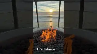Waves and a fire pit.. #lifebalance #beach #firepit