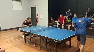 2024 western Sydney table tennis B grade Eddy Zhang vs Kishore Balan set 5