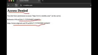 T-Mobile US website error