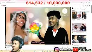 VeloFlow Reacts To His Edit Of Him Marrying zRiverrr! *FUNNY* 😂😂😂