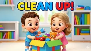 Clean Up Toys Song 🧸 Fun Clean Up Time Song for Toddlers