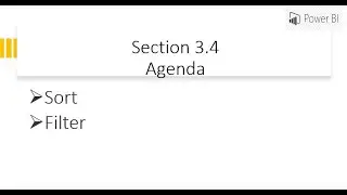Power Query - Sort and Filter