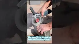 Using a small angle grinder and a diamond blade to cut brick!