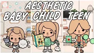 AESTHETIC 🤎 BABY 👶🏼 CHILD 👧🏼 TEEN 🧘‍♀️ TOCA LIFE WORLD 🌎