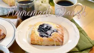 Fruit Filled Danish from Scratch | Homemade Pastry Dough