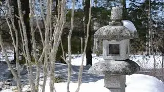 Stone Lantern Snow Melt