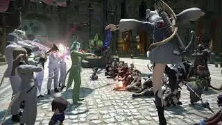 Band performing Weight of the World from Nier Automata in FFXIV!