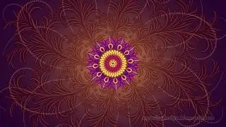 Flourishes Spirit Mandala With Purple Colorful Background Animation