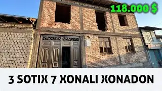 3 SOTX 2 ETAJ 7 XONALIK XONADON ARZON SOTILADI TOSHKENT SHAXRI SERGELI TUMANI QO'SHQO'RG'ON MAHALLA
