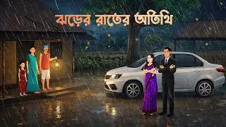 ঝড়ের রাতের অতিথি | Bengali Moral Story | Bangla Village Cartoon | Golpo Konna