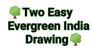 Two Easy Evergreen India Drawing//Evergreen India Poster Drawing//India 2030 Drawing Easy Steps