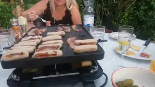 Raclette in Swiss. Раклет по Швейцарски! Приготовление раклет на раклетнице.