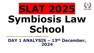 SLAT Law Test 1 Analysis | SLAT Law 2025 Day 1 Detailed Section wise Analysis