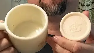 Fitting hard shaving soap puck into a larger container
