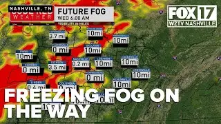 Freezing fog and slick roads pose hazards in Middle Tennessee