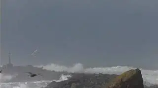 Sneaker wave North Jetty Tillamook Bay, Barview, Oregon
