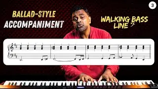 Piano Ballad Accompaniment Techniques: Passing 𝄢 bass between Chords