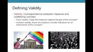 Reliability, Validity, and Precision