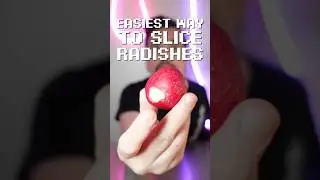 Easiest Way to Slice a Radish #shorts #vegetables #cooking
