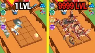 MAX LEVEL in Farm Defence Merge Animal 3D Game