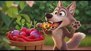 Learn 20 Spicy Vegetables Names with Wolf 🐺🌶️🥒 | Preschool Learning Video | Fun Vegetable
