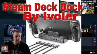 Review of The Steam Deck Dock By Ivoler (4k 30hz, HDMI 2.0, 3 Usb 3.0 Ports)
