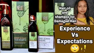 I Tried Neud Brand Ghritkumari Hair Oil And Shampoo (New launched) For Damaged Hair Review