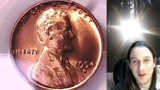 Coin Store on Ebay 1954 D Lincoln Wheat Cent Penny PCGS MS 66 RD 38180568 Slab Badly Cracked