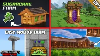 Making Some Awesome Builds In My Minecraft Hardcore World | EP-3