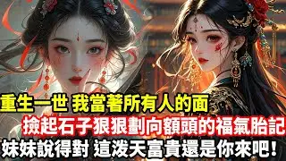 重生一世，我當著所有人的面，撿起石子狠狠劃向額頭的福氣胎記，妹妹說得對，這泼天富貴還是你來吧！