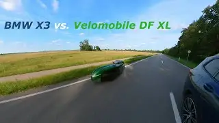 Velomobile DF XL vs. BMW X3