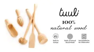 5 Piece Wooden Kitchen Utensils Set - Tuuli Kitchen