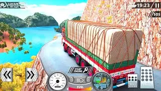 😱 Dangerous🤩Mountain😯Road Truck Driving 😎 Indian Truck Simulator Offroad Gameplay