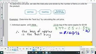 Comparison UnitPrice