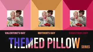 Sublimation Themed Pillow Series | Mother's Day | Christmas Day | Valentine's Day Gift  - Photo USA
